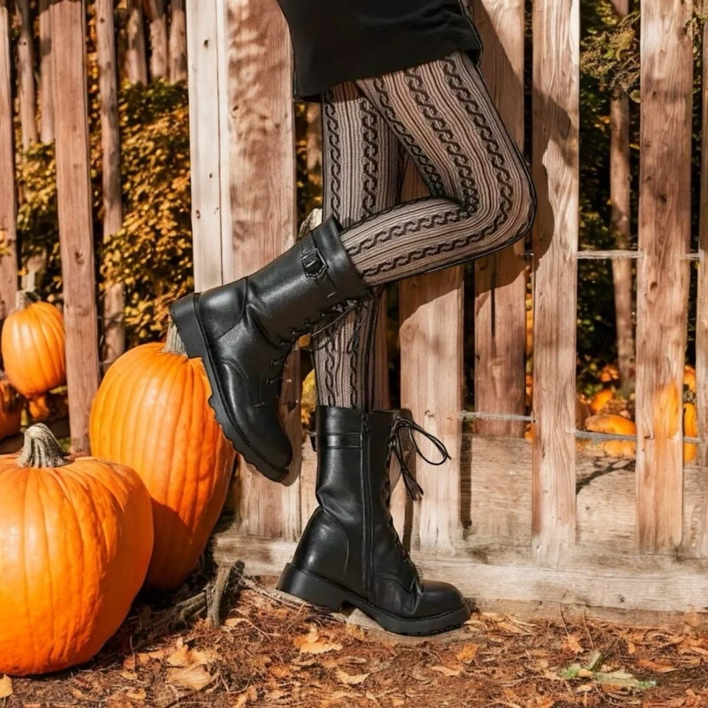 Twist Pattern Black Pantyhose,‎ Sexy Slim Fit Footed Pantyhose One Size
